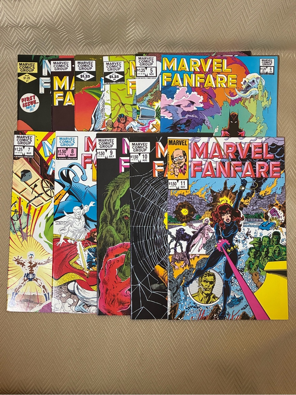 Marvel Fanfare Comic Books Vol.1 issue 1-11